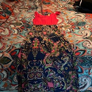 Vibrant Multicolor Sleeveless Dress